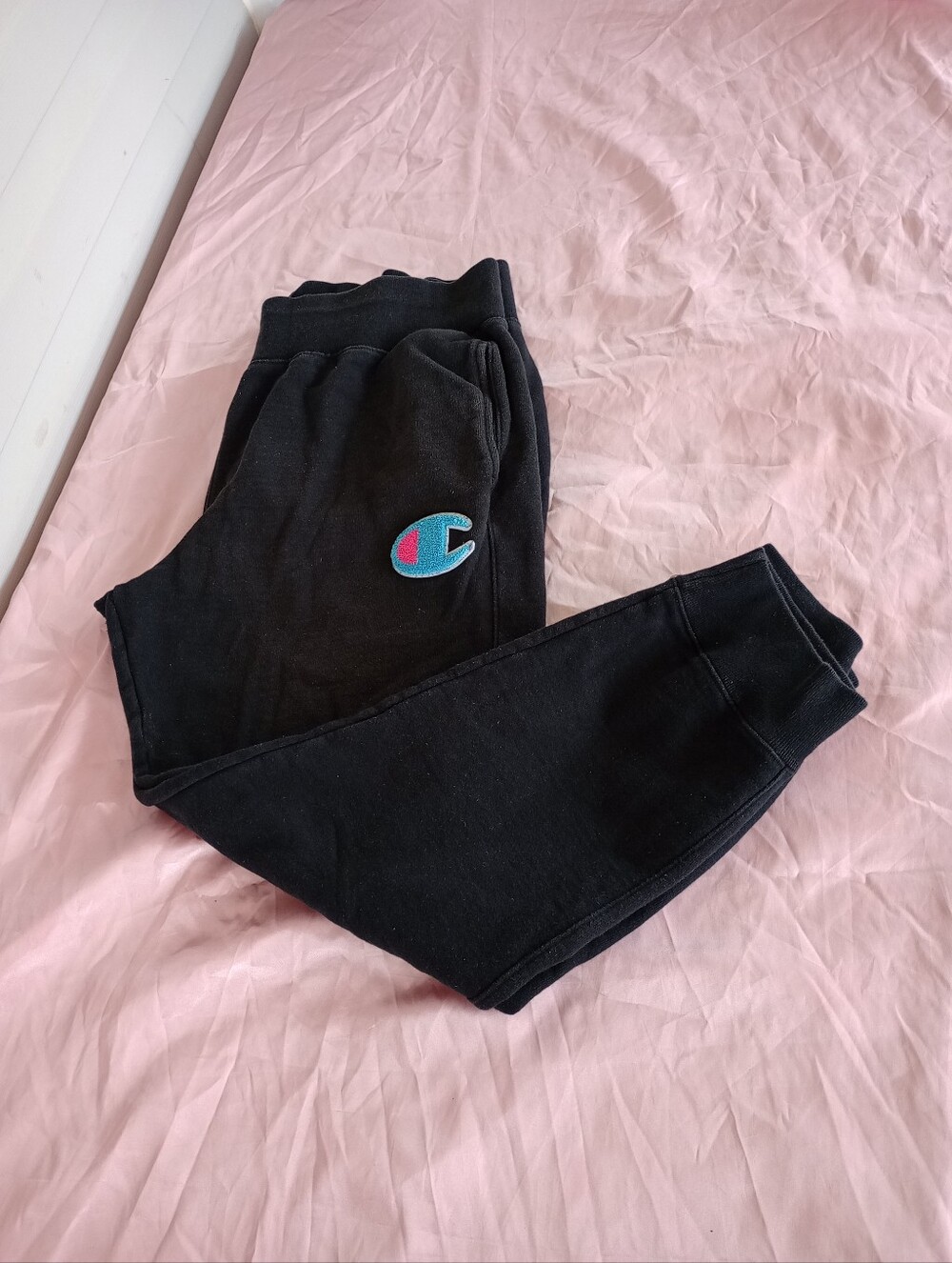 Men's Champion Reverse Weave Black Jogger Pants Size 2XL
